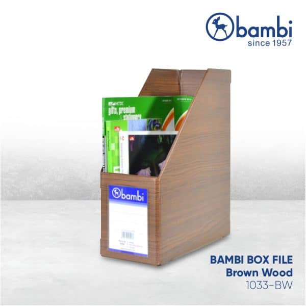 Box File Bambi 1033 Brown Wood