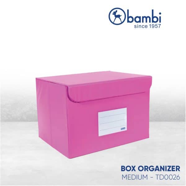 Bambi Storage Box TD0026M - Fluoro Pink