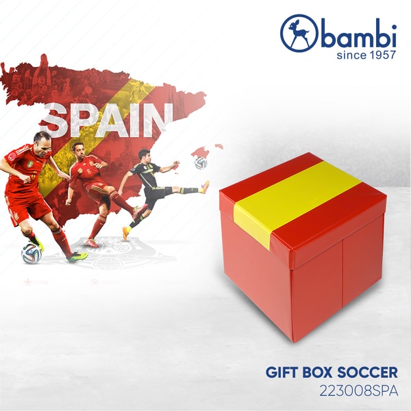 GIFT BOX SOCCER BOLA PIALA DUNIA - spanyol