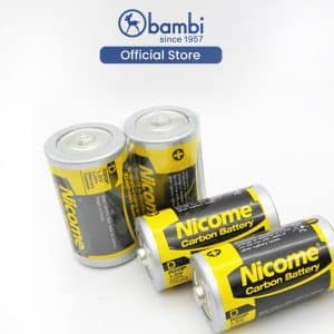 Baterai NICOME CARBON Battery R20P D Size SHRINK (2 Pcs) - 2150014