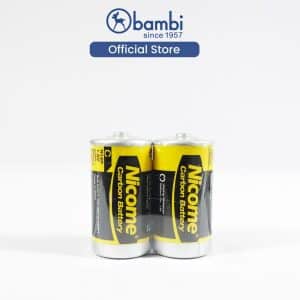 Baterai NICOME CARBON Battery R14P C Size SHRINK (2 Pcs) - 2150016