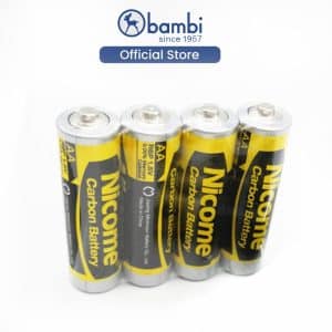 Baterai NICOME CARBON Battery R6P AA Size SHRINK (4 Pcs) - 2150019