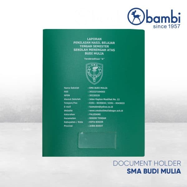 Documet Holder SMA Budi Mulia