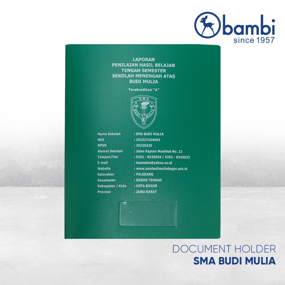 Documet Holder SMA Budi Mulia – Bambifiles