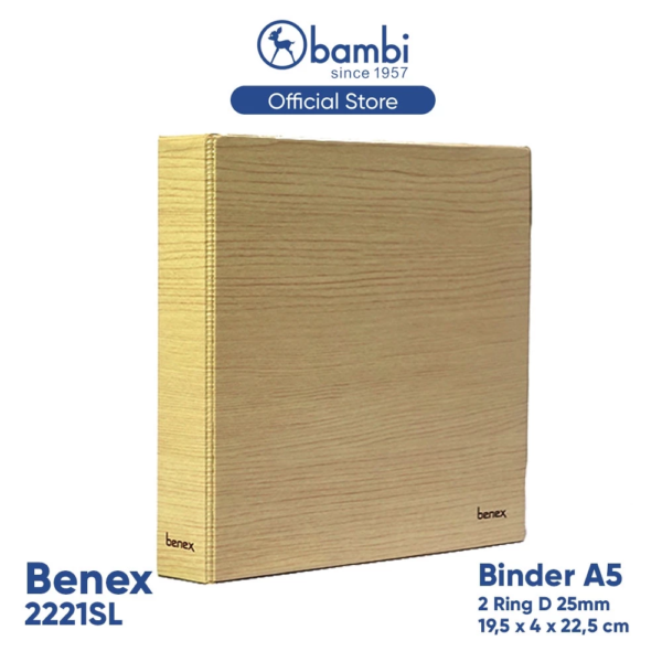 Benex Ring Binder 25mm 2 Ring Tipe 2221SL-99